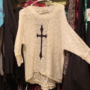 Cross sweater